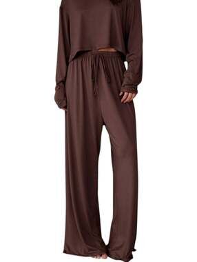 Bumpsuit The Cloud High Waisted Pant in Chocolate Brown Maternity Pregnancy